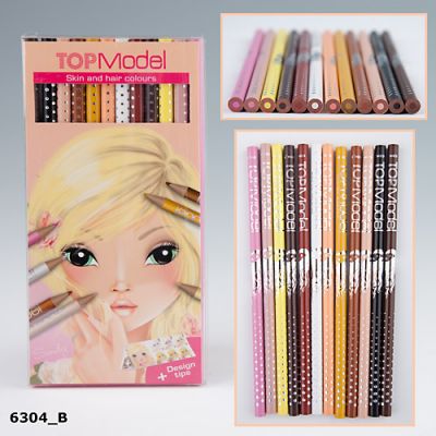 Top Model Skin & Hair Coloured Colouring Pencils (£5.50)